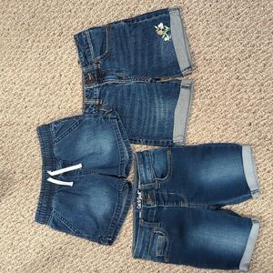 Cat & Jack Girls Denim Shorts - Lot of 3 - Size XS 4/5